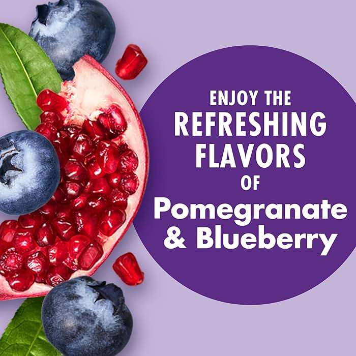 V8 +Energy, Juice Drink with Green Tea, Pomegranate Blueberry, 8 Fl Oz Can, Pack of 12 - Image 5