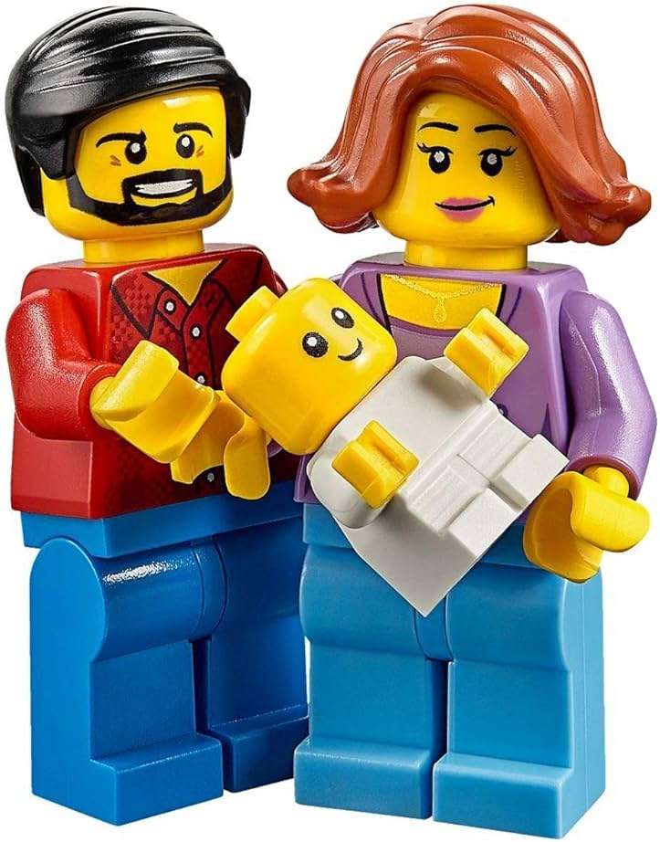 LEGO Town City Fun in The Park Family of Minifigures - Mom Female, Dad Male, and Baby (60134) - Image 3