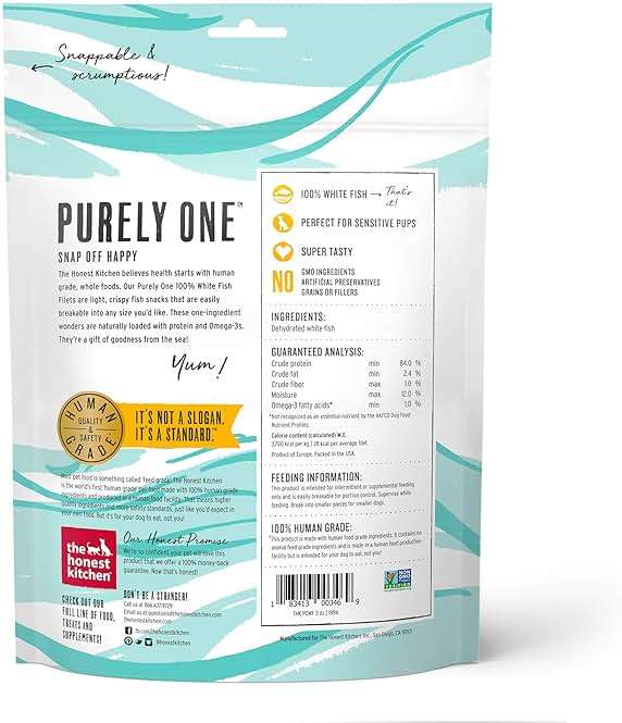 The Honest Kitchen 100% White Fish Filets Dog Treats, 3 oz (Wishes) - Image 2