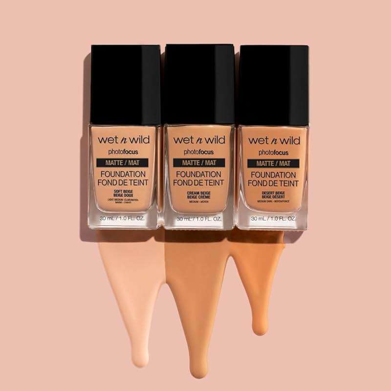 wet n wild Photo Focus Matte Liquid Foundation Soft Beige, Vegan & Cruelty-Free - Image 9