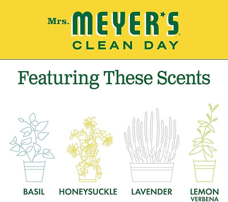 MRS. MEYER'S CLEAN DAY Multi-Surface Everyday Cleaner, Honeysuckle Scent, 16 Fl Oz Bottle - 3 Pack - Image 7