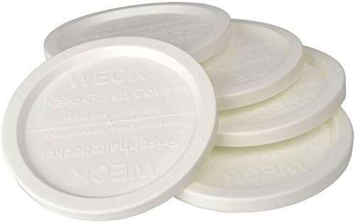 Weck Large JAR 5 Pack Keep Fresh Plastic LIDS, 5 Pack (Large = 4", 100mm Opening) Fits Models 738, 739, 740, 741, 742, 743, 744, 745, 776, 748, 974 - Image 2
