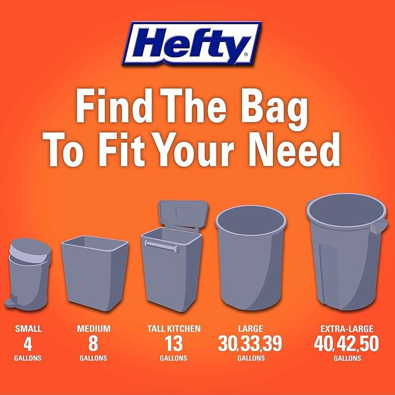 Hefty Small Trash Bags, Flap Tie, Lavender & Sweet Vanilla Scent, 4 Gallon, 26 Count - Image 8
