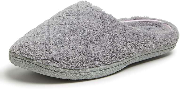 Leslie Terry Clog House Shoes with Memory Foam, Indoor Slippers with Wide Widths - Image 1