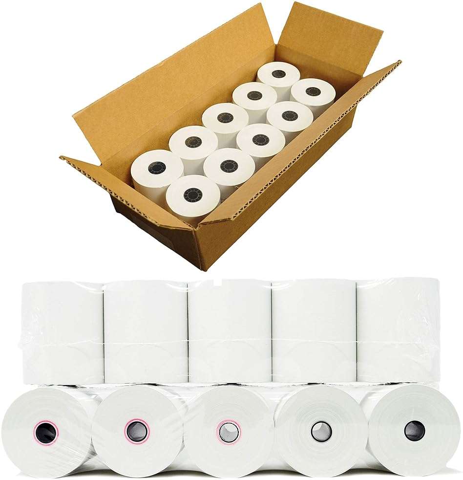 (10 Rolls) 3 1/8 x 230 Thermal Paper Receipt Rolls (55 GSM - 80mm x 70m) Fits All POS Cash Registers TM-T88III, TM-T88IV, TM-T88V, TSP100, CT-S300, CT-S2000, BPA Free from BuyRegisterRolls - Image 6