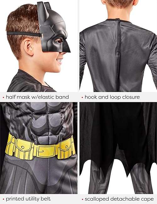 Rubies at Party City DC Comics Superheroes: Batman Costume for Kids - Image 5