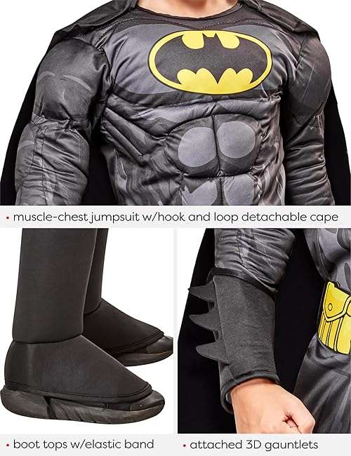 Rubies at Party City DC Comics Superheroes: Batman Costume for Kids - Image 6