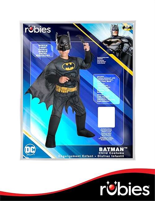 Rubies at Party City DC Comics Superheroes: Batman Costume for Kids - Image 8