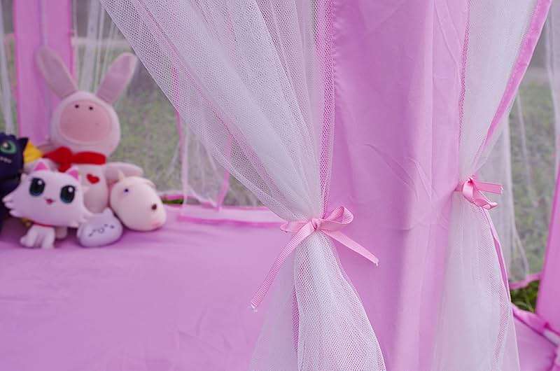 Monobeach Princess Tent Girls Large Playhouse Kids Castle Play Tent with Star Lights Toy for Children Indoor and Outdoor Games, 55'' x 53'' (DxH) - Image 2