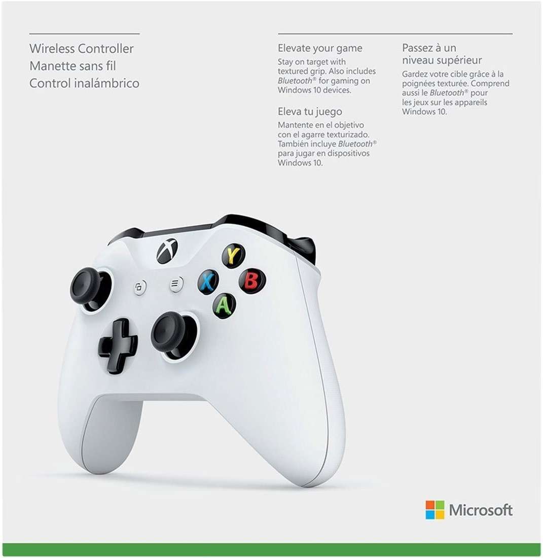 Microsoft Xbox One Wireless Video Gaming Controller, White (Renewed) - Image 5