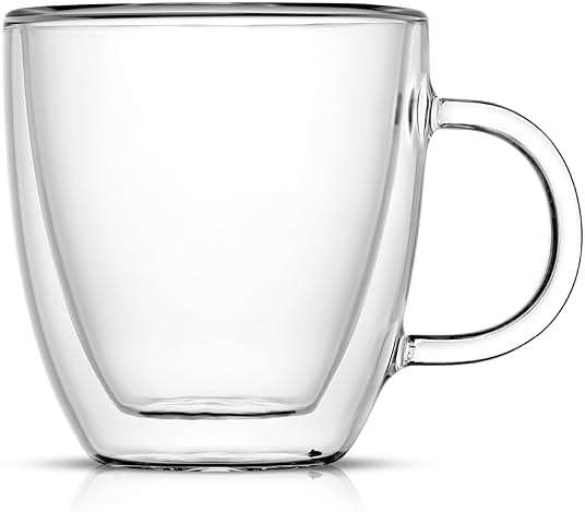 JoyJolt Savor Double Wall Insulated Glasses Espresso Mugs (Set of 2) - 5.4-Ounces - Image 8