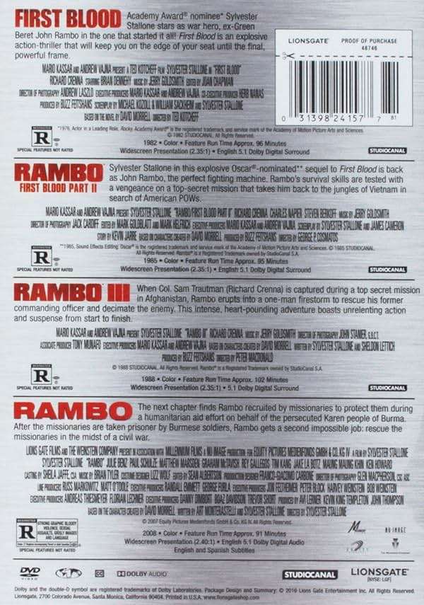 Rambo: First Blood / Rambo: First Blood - Part 2,RAMBO III, RAMBO THE FIGHT CONTINUES - Image 2