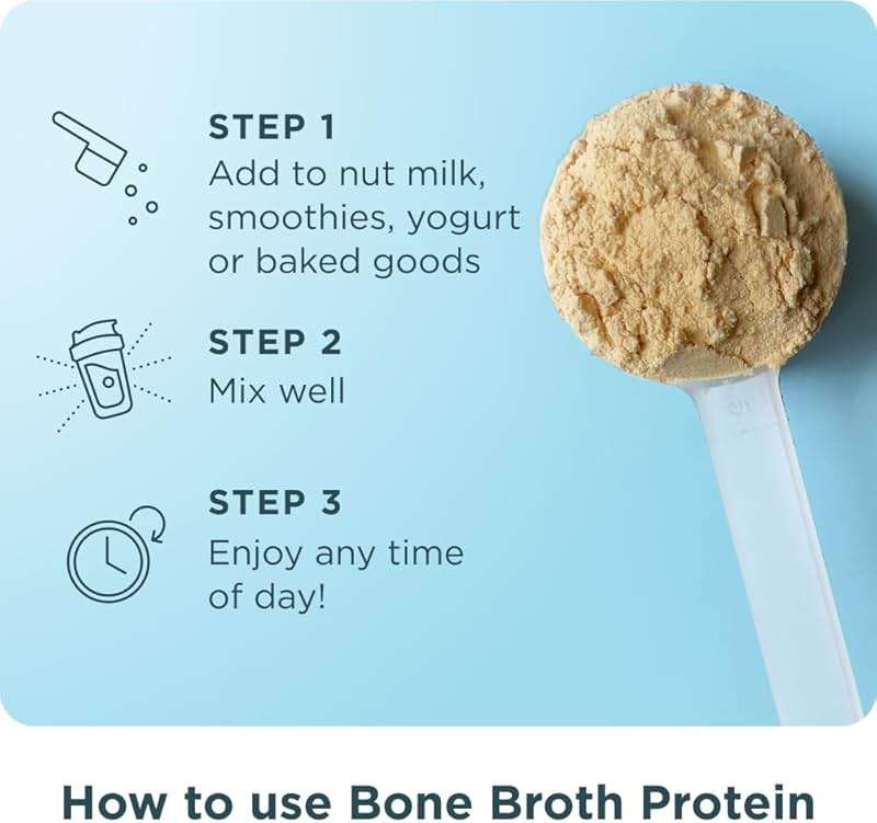 Ancient Nutrition Grass Fed, Bone Broth Protein Powder, 20g Protein, Hydrolyzed Collagen Peptides, Keto & Paleo Friendly, Supports Joint, Gut Health, Vanilla, 40 Servings - Image 7