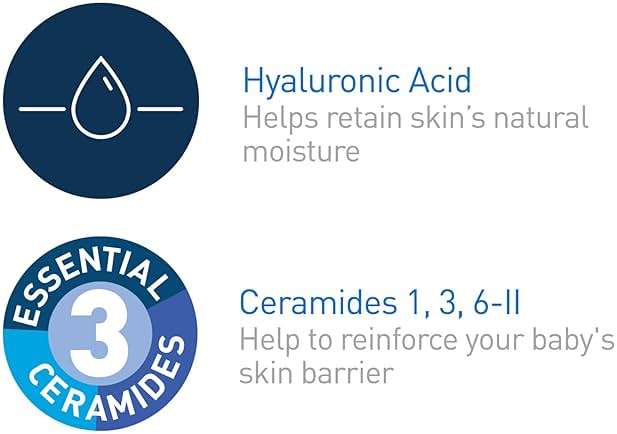 CeraVe Diaper Rash Cream, Baby Healing Ointment for Extra Dry, Cracked Skin, Diaper Cream with Ceramides & Vitamin E, Lanolin, Fragrance, Paraben, Dye, Phthalates & Sulfate Free, 3 Ounce - Image 5
