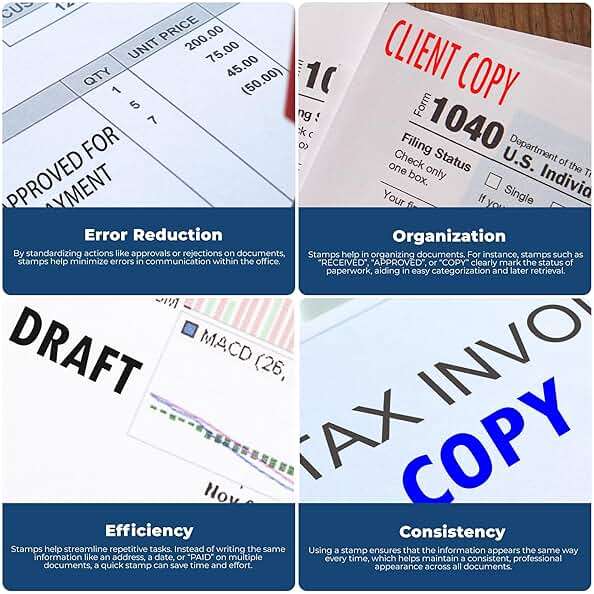 Office Stamp - Large Pre-Inked Cancelled Stamp with Vibrant Red Ink, Ideal for Relationship Managers, 7/8 x 2-1/4 Size, Quality and Durable, Ideal for Efficient Document Management and Office Use - Image 4