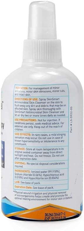 SkinSmart Antimicrobial Eczema Therapy with Hypochlorous Acid, Safely Removes Bacteria so Skin Can Heal, for Adults, Kids and Seniors, 8 Ounce Clear Spray - Image 8