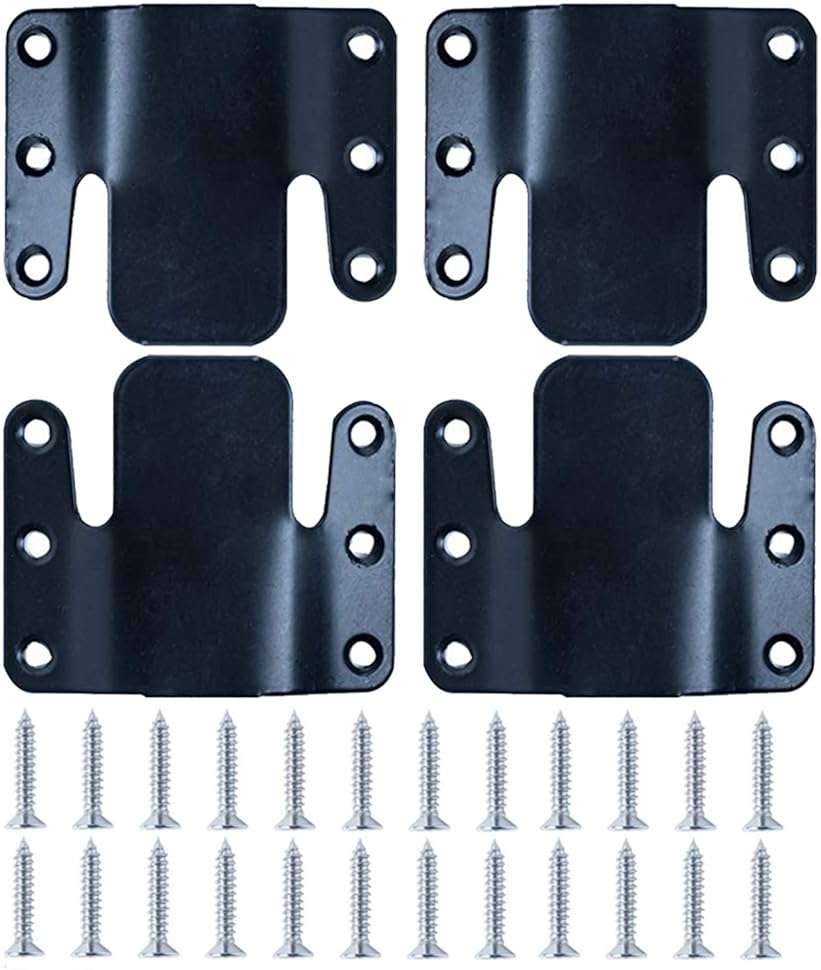 LazyMe Universal Sectional Sofa Interlocking Sofa Connector Bracket with Hardware- 2 Sets, 4 Piece - Image 1