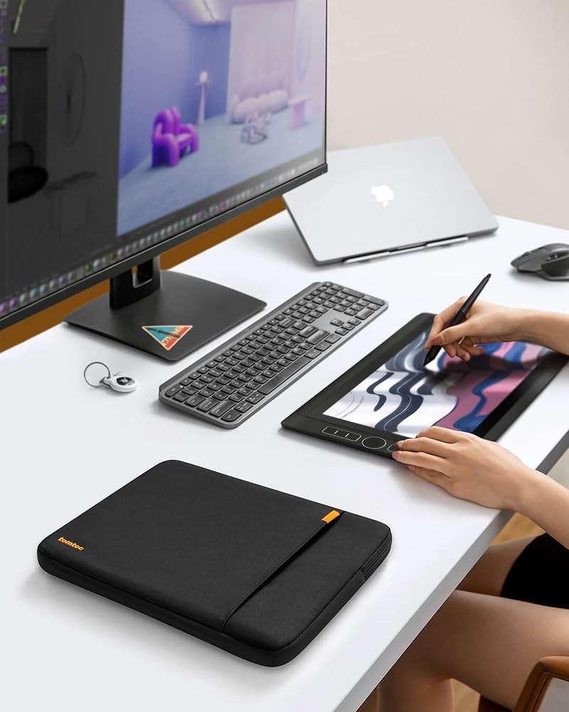 tomtoc 360° Protective Laptop Sleeve for 15-inch New MacBook Air M5/A3448 (2026), M4/A3241, M3/A3114, M2/A2941, Water-Resistant Laptop Case Fits 15-inch MacBook Pro A1990 A1707 & Surface Laptop AI PC - Image 7