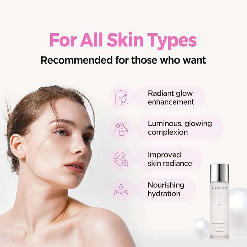 KLAVUU Hydrating Milky Toner with Pearl & Niacinamide – Facial Toner for Skin Glow, Wrinkle Care & Moisture Balance, Korean Skincare (4.76oz) - Image 4
