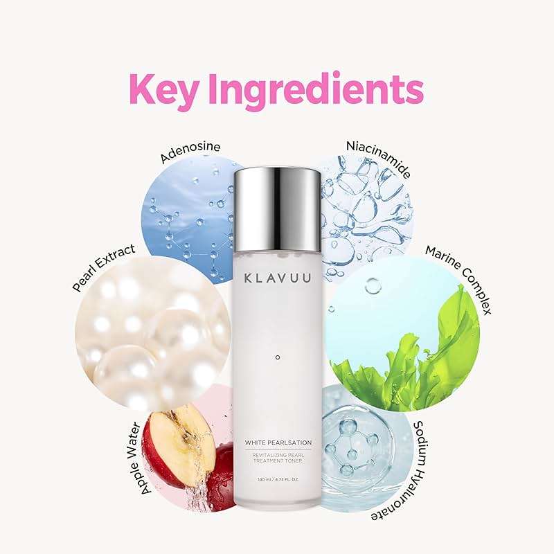 KLAVUU Hydrating Milky Toner with Pearl & Niacinamide – Facial Toner for Skin Glow, Wrinkle Care & Moisture Balance, Korean Skincare (4.76oz) - Image 5