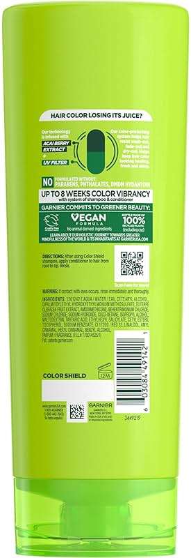 Garnier Fructis Color Shield Anti-Fade Conditioner for Color Treated Hair, 12 Fl Oz, 1 Count (Packaging May Vary) - Image 2