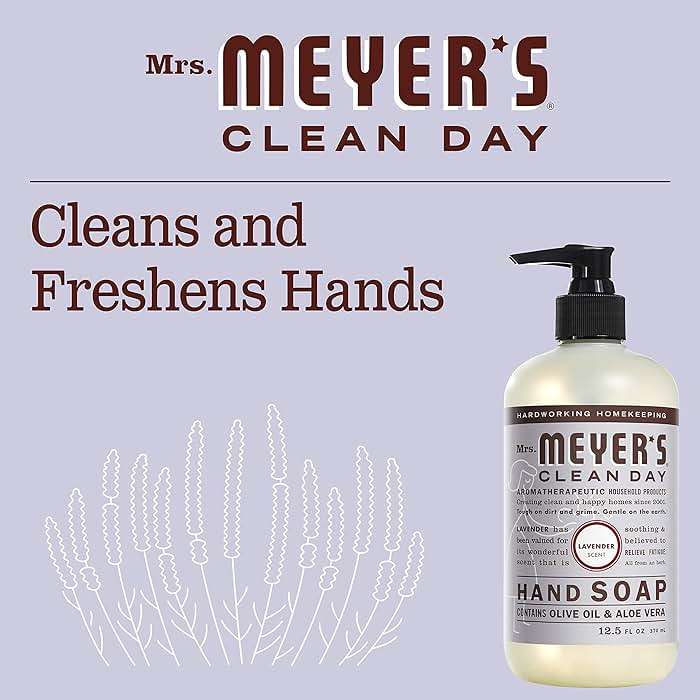 MRS. MEYER'S CLEAN DAY Hand Soap, Lavender Scent, 12.5 Fl Oz Bottle - 3 Pack - Image 4