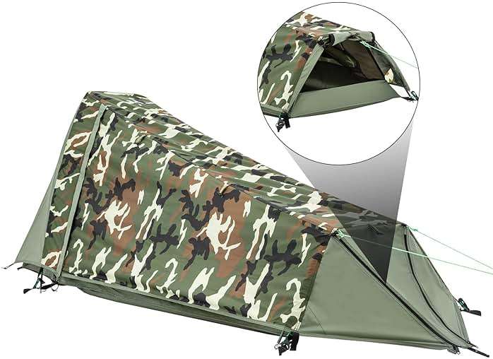 GEERTOP Ultralight Bivy Tent for 1 Person 3 Season Waterproof Single Person Backpacking Tent for Camping Hiking Backpack Travel Outdoor Survival Gear - Image 5