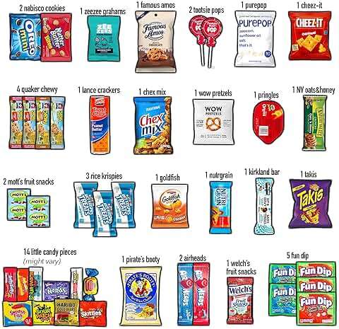 CRAVEBOX Snacks Box Variety Pack Care Package (45 Count) Father's Day Treats Gift Basket Adults Kids Grandkids Guys Girls Women Men Boyfriend Birthday Cookies Chips College Student Office School - Image 3