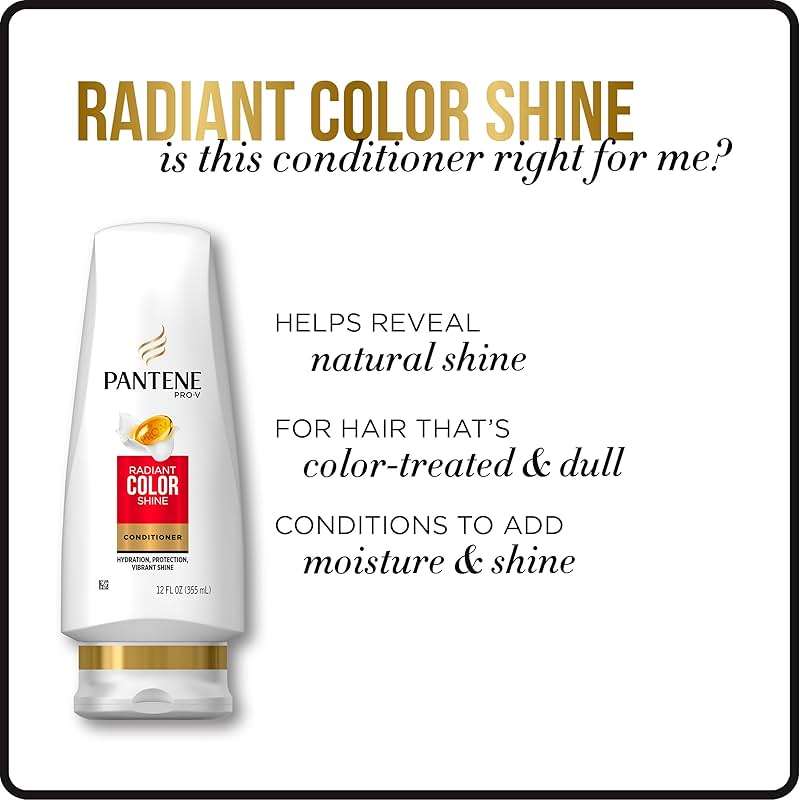 Pantene Pro-V Radiant Color Shine Conditioner, 17.7 Fl Oz - Image 4