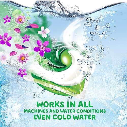 Gain Flings Liquid Washing Detergent Pods with Odor Defense + Color Guard, Moonlight Breeze Scent, 4-in-1 Liquid Laundry Detergent Pacs, Clean & Fresh, 42 Count (Packaging May Vary) - Image 8