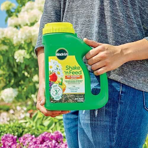 Miracle-Gro Shake 'N Feed All Purpose Plant Food - Outdoor and Indoor Plant Food for In-Ground and Containers, Feeds for up to 3 Months, 4.5 lbs. - Image 2