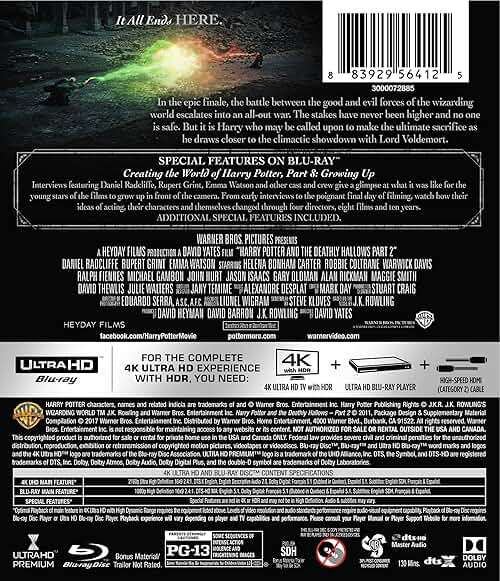 Harry Potter and the Deathly Hallows Part 2 (4K Ultra HD + Blu-ray) [4K UHD] - Image 2