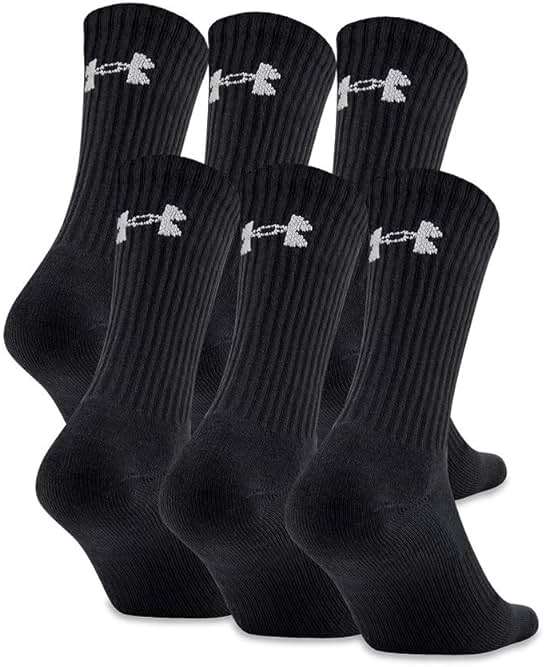 Under Armour Adult Cotton Crew Socks, Multipairs - Image 1