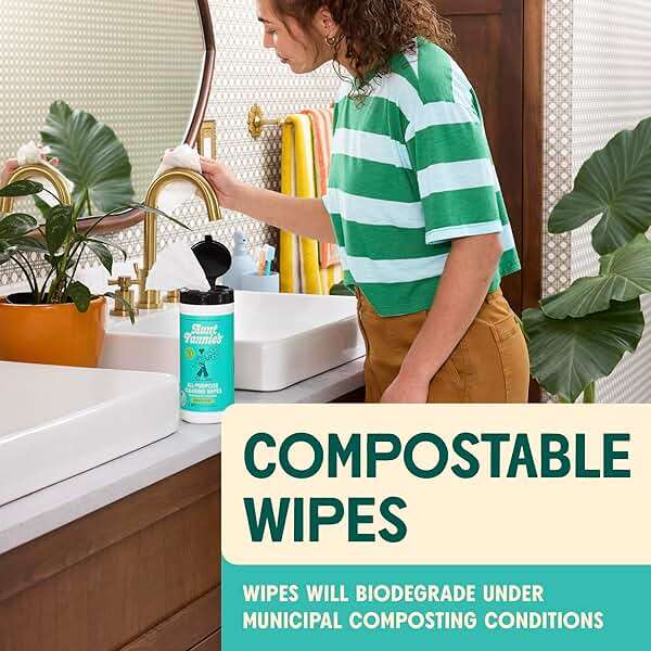 Aunt Fannie's Natural Cleaning Vinegar Wipes, Multipurpose Surface Cleaner, Eucalyptus Scent, 35 Count (Pack of 1) - Image 6