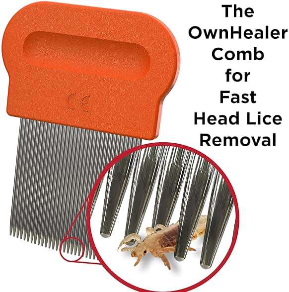 OWNHEALER Professional Lice Comb Kit - for Lice, Nits, and Dandruff Removal. Quick Results for Head Lice Treatment - Suitable for All Hair Types. Peine para piojos y liendres. - Image 5
