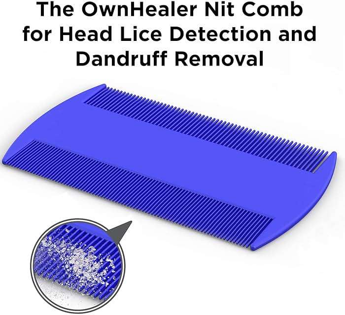 OWNHEALER Professional Lice Comb Kit - for Lice, Nits, and Dandruff Removal. Quick Results for Head Lice Treatment - Suitable for All Hair Types. Peine para piojos y liendres. - Image 6