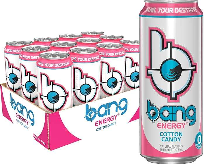 Bang Energy Cotton Candy, Sugar-Free Energy Drink, 16-Ounce | Pack of 12 - Image 5