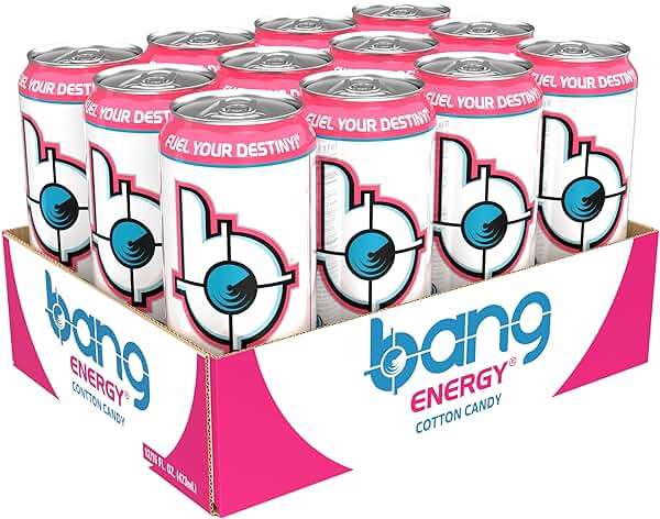 Bang Energy Cotton Candy, Sugar-Free Energy Drink, 16-Ounce | Pack of 12 - Image 6