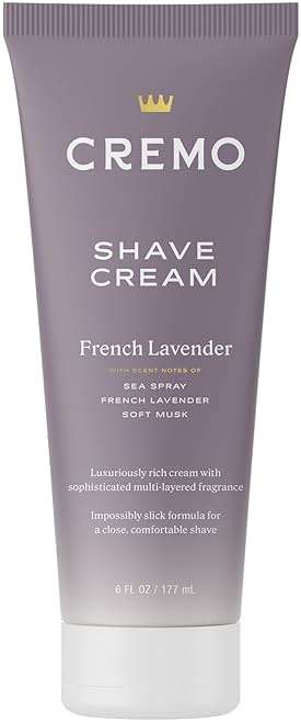 Cremo Women’s Shaving Cream Sensitive Skin, Moisturizing, French Lavender, Ultra-Slick Shave Cream for Women, Fights Nicks, Cuts and Razor Burn, 6 Fl Oz - Image 1