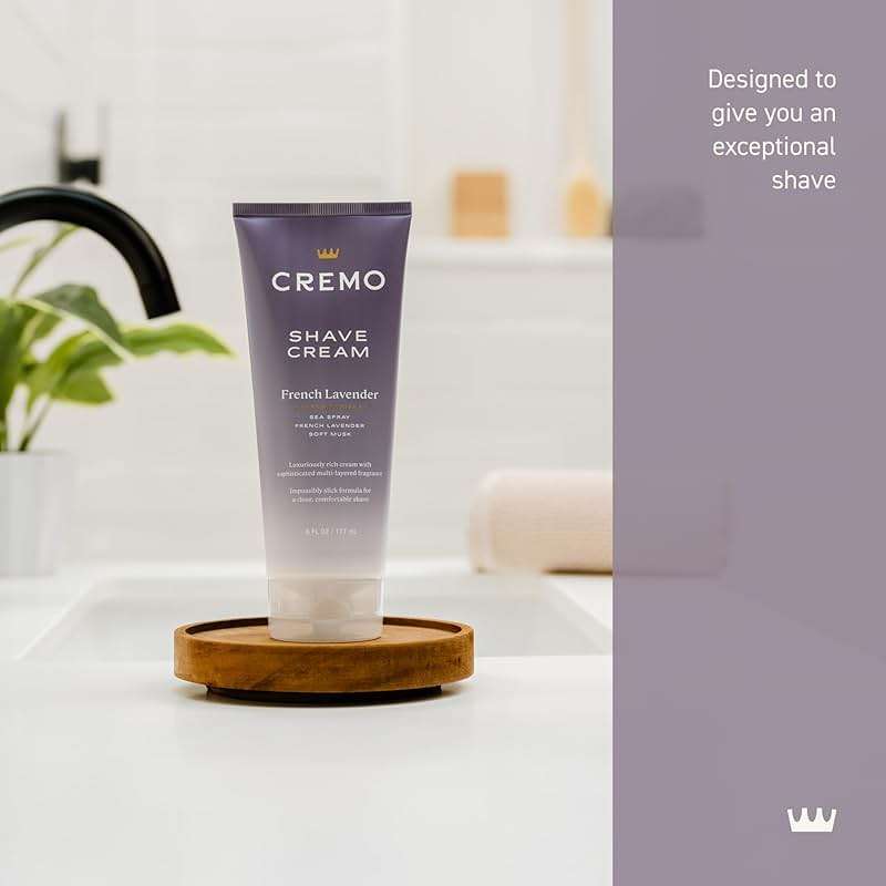 Cremo Women’s Shaving Cream Sensitive Skin, Moisturizing, French Lavender, Ultra-Slick Shave Cream for Women, Fights Nicks, Cuts and Razor Burn, 6 Fl Oz - Image 2