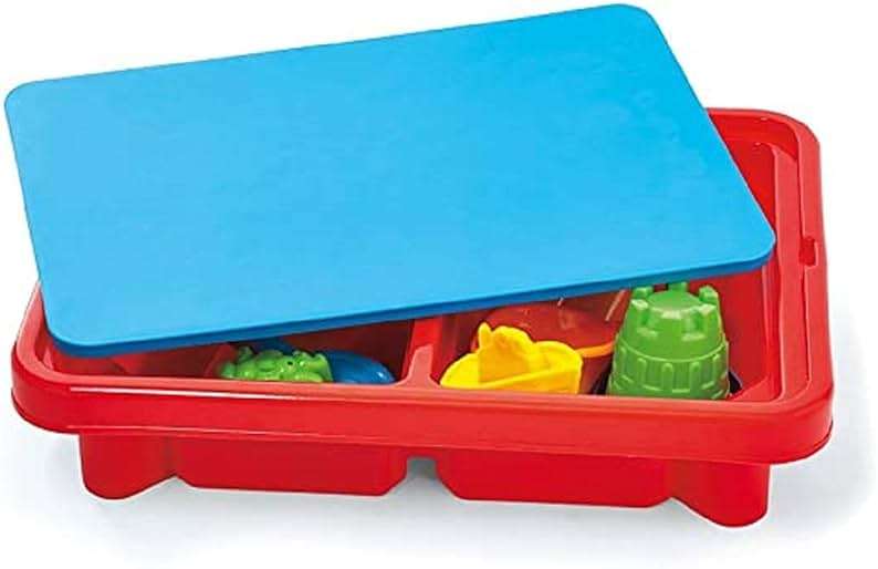 Toddler Sensory Kids Table with Lid | Sensory Bin | Kidoozie | Mega Block Compatible Lid | Indoor Outdoor Use , Red, G02521 17 x 12.5 x 11 inches - Image 3