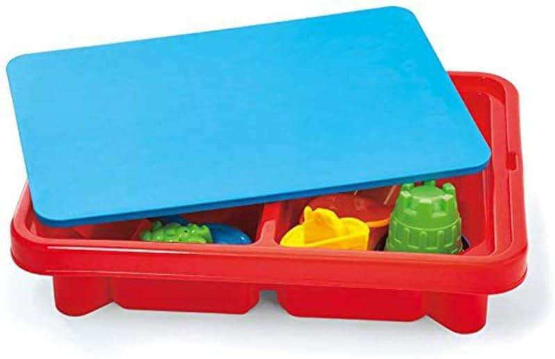 Toddler Sensory Kids Table with Lid | Sensory Bin | Kidoozie | Mega Block Compatible Lid | Indoor Outdoor Use , Red, G02521 17 x 12.5 x 11 inches - Image 4