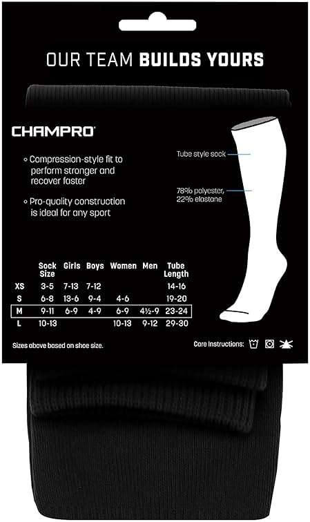 CHAMPRO Multi-Sport Athletic Compression Socks for Baseball, Softball, Football, Soccer & all other sports - Image 4