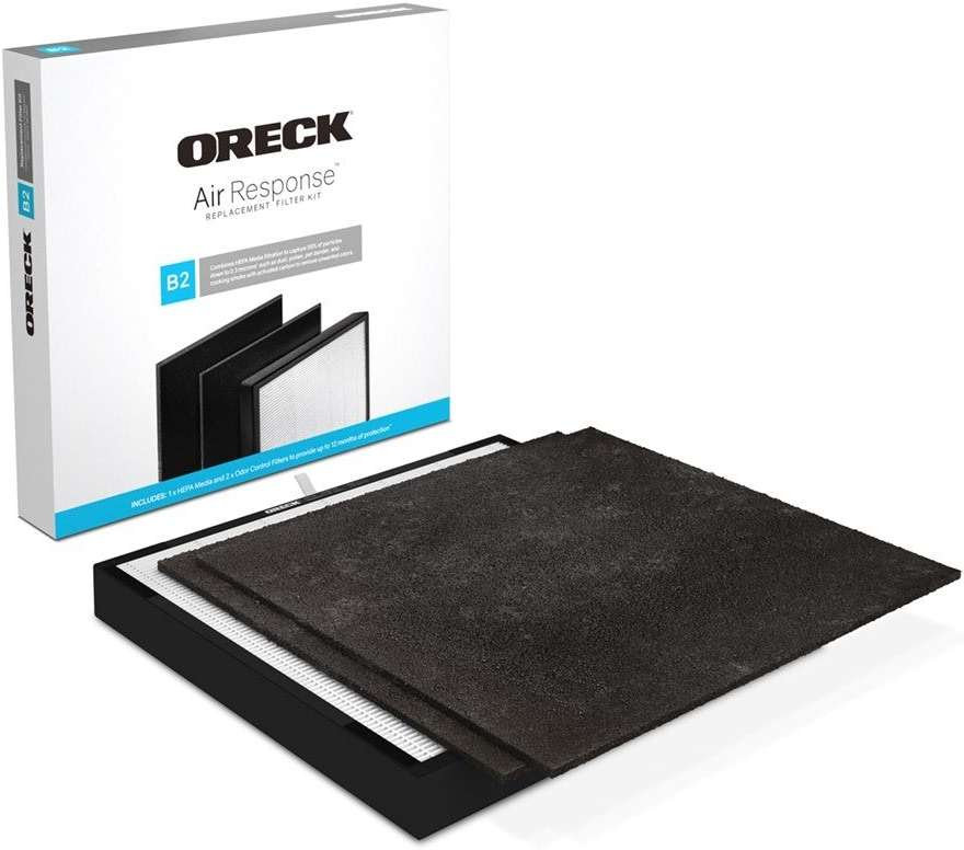 Oreck Replacement Filter Kit For Air Response - Medium, Black - Image 1