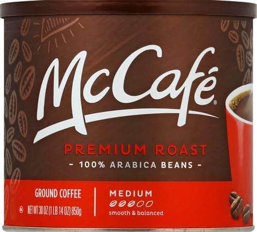 McCafe Premium Roast, Medium Roast Ground Coffee, 30 oz Canister - Image 4
