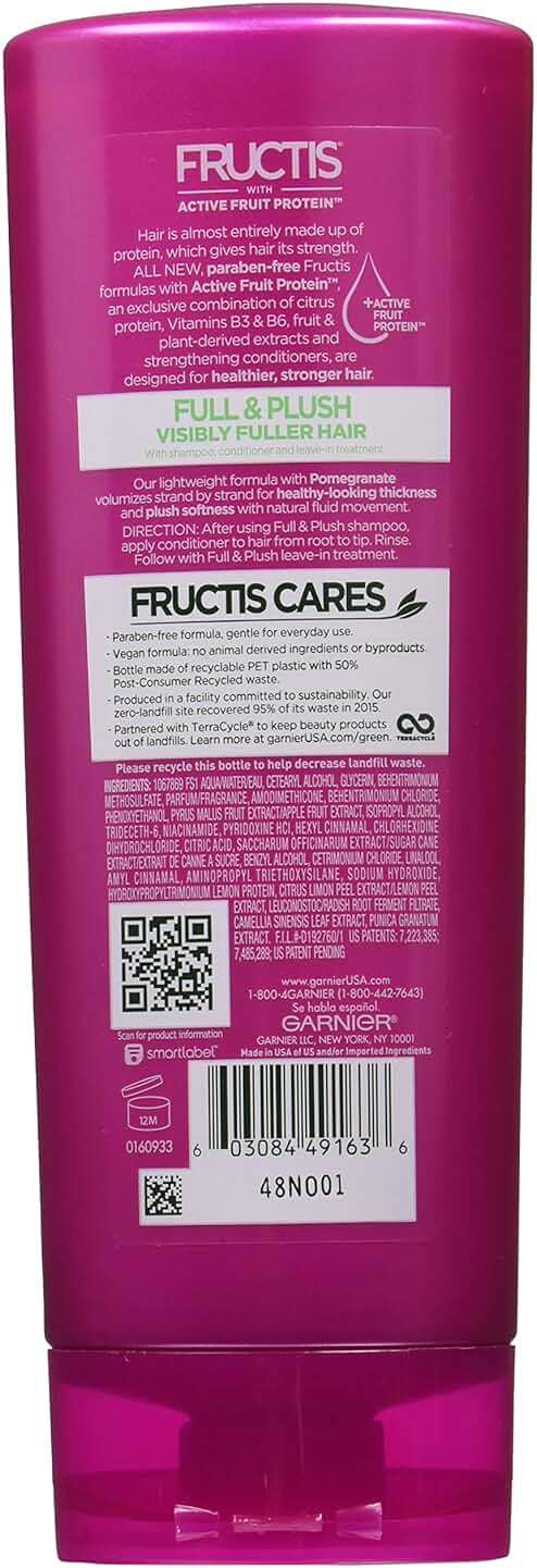 Garnier Hair Care Fructis Full and Plush Conditioner, 12 Fluid Ounce - Image 2