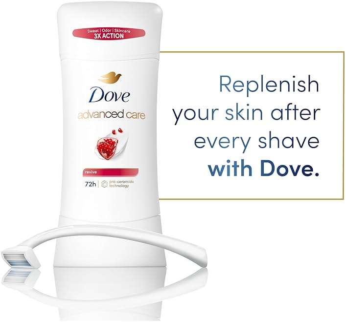 Dove Advanced Care Antiperspirant Deodorant for Women Twin Pack Revive 72 hour sweat and odor protection 2.6 oz (Packaging May Vary) - Image 6