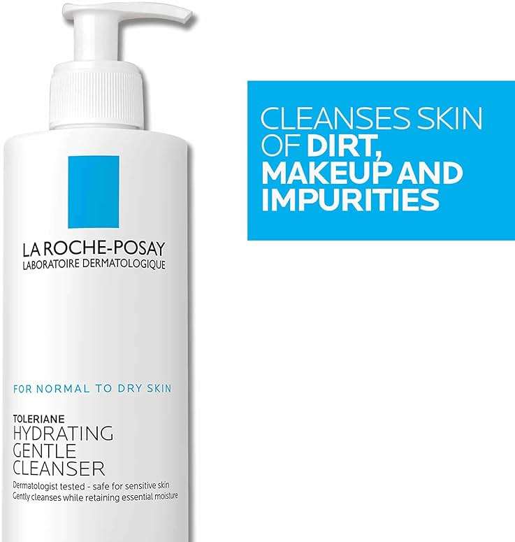La Roche-Posay Toleriane Hydrating Gentle Face Cleanser, Hydrating Facial Cleanser With Niacinamide + Ceramides, Daily Face Wash For Dry Skin To Normal Skin, Sensitive Skin Tested, Fragrance Free - Image 6