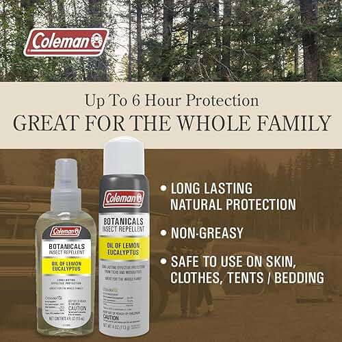 Coleman Naturally Based DEET Free Lemon Eucalyptus Insect Repellent Spray - 4 oz - Image 3