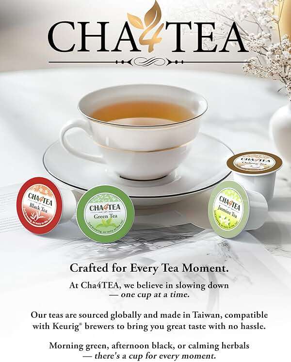Cha4TEA 36-Count Earl Grey Tea Pods Compatible with Keurig K-Cup, Bold Black Tea with Bergamot Flavor - Image 3